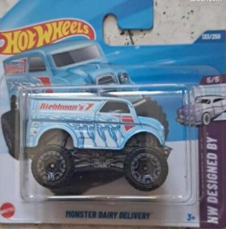 Hot Wheels Tekli Arabalar Monster Dairy Delivery HYX93 (Designed By)