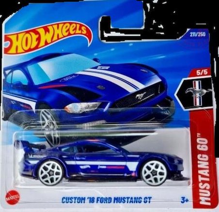 Hot Wheels Tekli Arabalar Custom '18 Ford Mustang GT (Mustang 60)