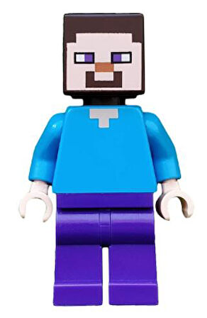 Lego Minifigür Minecraft Steve (Light Nougat)  min009