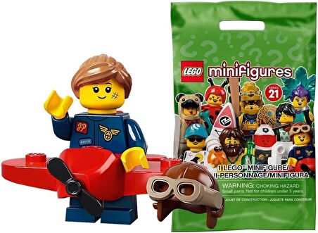 Lego Minifigür - Seri 21 - 71029 - Airplane Girl