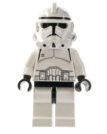 Lego Minifigür Clone Trooper (Phase 2) Black Head sw0126