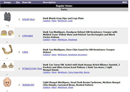 Lego Minifigür Resistance Trooper Resistance Logo sw0721