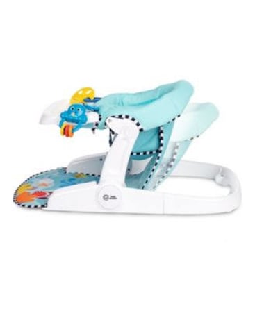 Baby Einstein Unisex Sea of Support 2'si 1 Arada Oturan Yer Koltuğu, Yumuşak Koltuk Pedi, Mağaza Tepsisi ve Sea of Sensory Details, Çok Renkli
