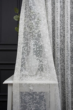 Karlı Tasarım Farbateks Dikim Tül Yeni Modern Tasarım 3 Kat Pileli Tül Perde