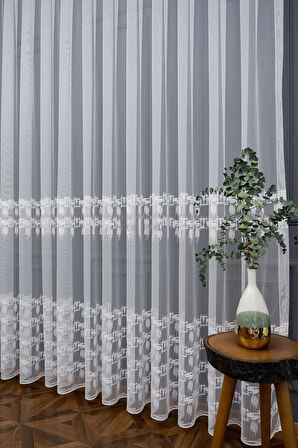 Farbateks Dikim Fırça Desen Spor Genç Tasarım Model 2kat Pileli Tül Perde