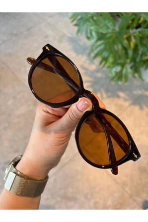 Brina Unisex Kahvernegi Güneş Gözlüğü Popüler Renk 48 Ekartman ( Küçük - Orta boy)