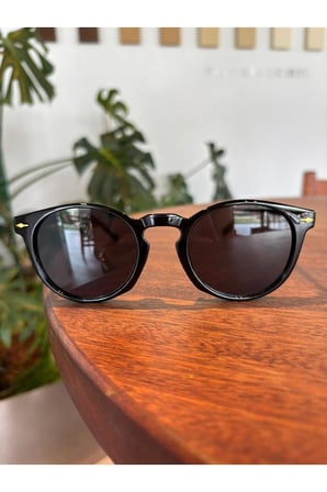 Brina Unisex Siyah Güneş Gözlüğü Popüler Renk 48 Ekartman ( Küçük - Orta boy)