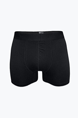 Erkek 3'lü SİYAH Renk Modal Kalın Kemerli Likralı Boxer-Short-Külot BERRAK / 4476