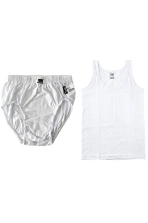 12 Adet Erkek Çocuk Atlet Külot Takım