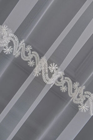 Farbateks Dikim Saros Serisi 3kat Pile Salon Oturma Odası Tül Perde