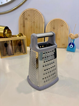 Berina Home 4 Yönlü Metal Rende – Kaymaz Tabanlı, Çok Fonksiyonlu Mutfak Rende