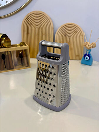 Berina Home 4 Yönlü Metal Rende – Kaymaz Tabanlı, Çok Fonksiyonlu Mutfak Rende