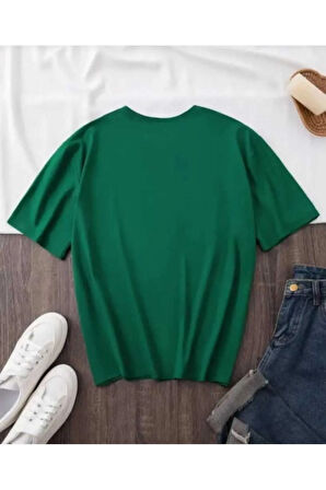 malkoçbey broklıyn baskılı oversize unisex basic o yaka t-şhirt