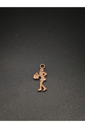 Bronz Metal Fermuar Elciği (3 cm) - Çanta ve Mont Aksesuarı