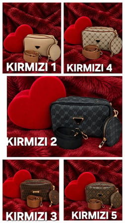 Kalpli Kadife Dokulu Gül Tabanlı Kozmetik Hediye Seti - Çanta veya Cüzdan Hediyeli