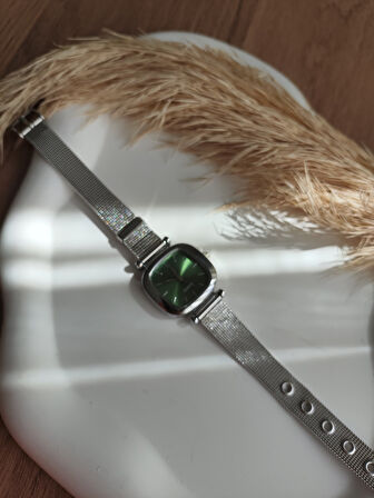 BS STILL hasır kordon minimal kadın kol saati modern Gümüş renk vintage quartz