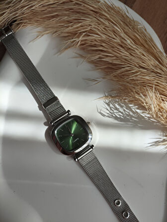BS STILL hasır kordon minimal kadın kol saati modern Gümüş renk vintage quartz