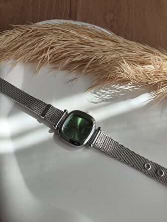 BS STILL hasır kordon minimal kadın kol saati modern Gümüş renk vintage quartz