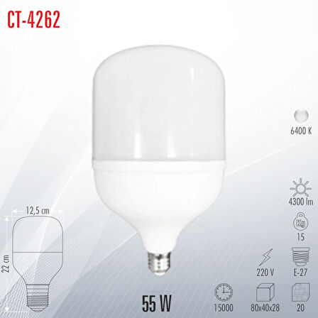 CATA CT-4262 55W Led Ampul 