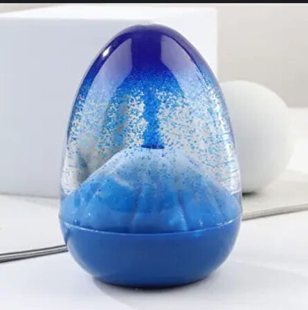 Volkan Patlaması Mavi Kum Saati Ev Ofis Masa Üstü Hediyelik