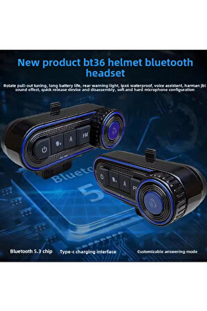 Bt36 Kask Kulaklık Bluetooth Motosiklet Kulaklık Intercom 5.3