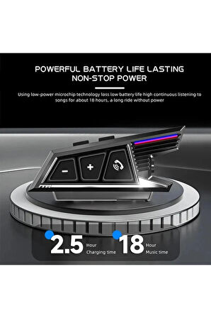 Bt40 Kask Kulaklık Bluetooth Motosiklet Kulaklık Intercom 5.3 