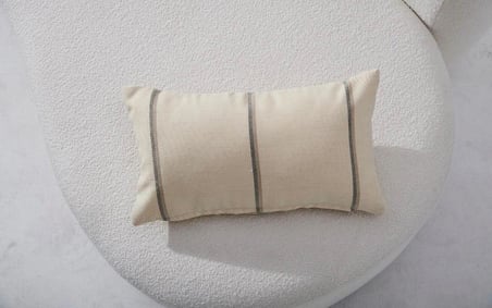 Bej Çizgili Kırlent Kılıfı 3'lü set