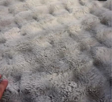Merinos Diamond Kürk Bubble Desen Comforter Set, Çift Kişilik Yorgan Seti (220x240)