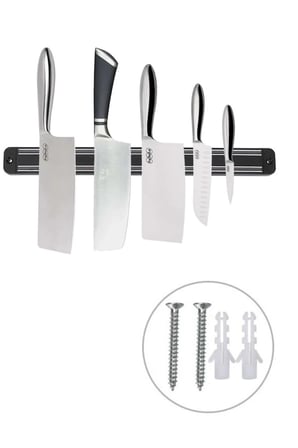 Bak Gel Al Mıknatıslı Paslanmaz Duvar Bıçak Askısı Standı - 33 Cm