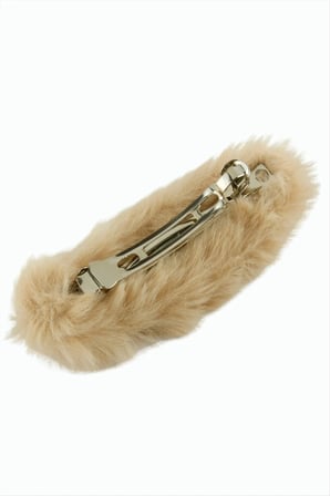 Oval Tüylü Otomatik Toka 10 cm