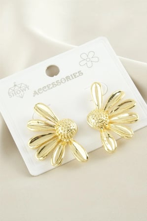 Papatya Metal Küpe