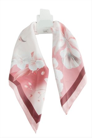 Çiçek Zr Saten Fular 50*50 cm