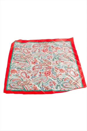 Çiçek Zr Saten Fular 50*50 cm