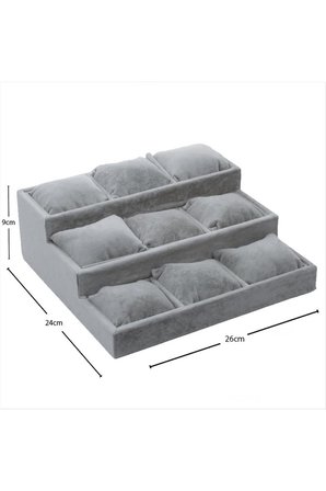 3 Basamaklı Anfora Kumaş Yastıklı Stand