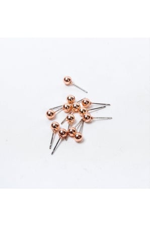 Roz Renk Metal Top Küpe 50 Gram