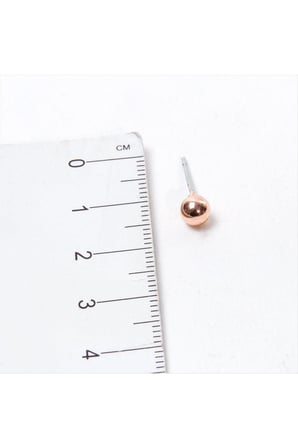 Roz Renk Metal Top Küpe 50 Gram
