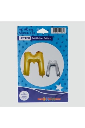 Gümüş Renkli 40*100 Harfli Folyo Balon