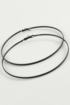 Noktalı Metal Halka Küpe 8-9-10 cm