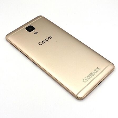 Gmr Casper Via A1 Plus Arka Kapak Batarya Pil Kapağı yan Tuşsuz - Gold