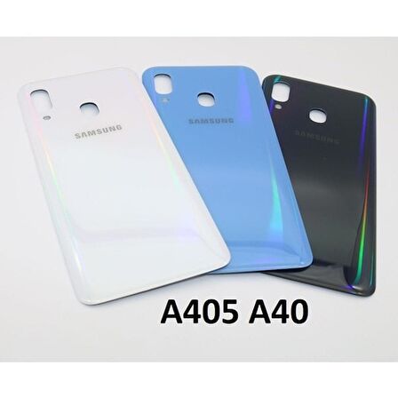Samsung A405 A40 Arka Kapak Pil Batarya Kapağı A+Süperkalite (496510635) Mavi 
