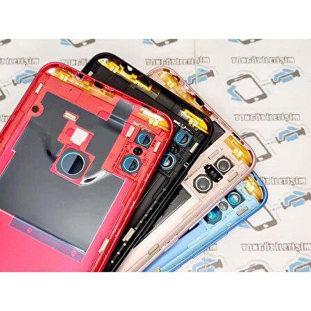 Gmr Xiaomi Redmi Note 6 Pro Kasa Arka Pil Batarya Kapağı (Yan Tuşlar) kirmizi