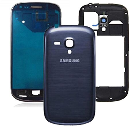 Gmr Samsung Galaxy S3 Mini İ8190 Kasa Kapak Mavi Çıtalı