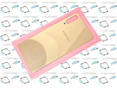 Samsung Galaxy A7 A750 Arka Pil Batarya Kapağı (CAM) GOLD