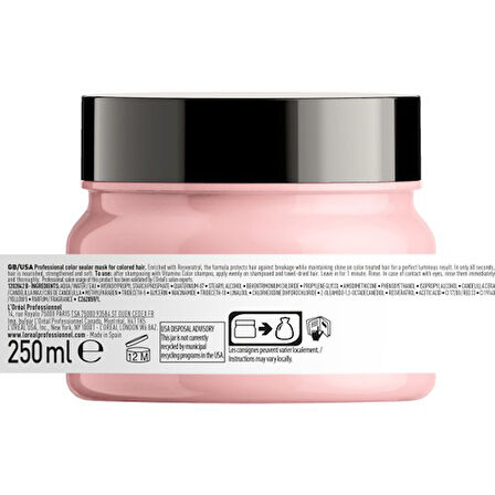 L'oreal Professionnel Serie Expert Vitamino Color Renk Koruyucu Maske 250 ml
