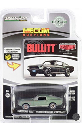 Greenlight Bullitt – 1968 Ford Mustang GT Fastback 1:64