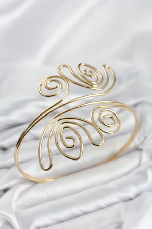 Pazu Bileklik Gold Renk Pirinç Bohem Model