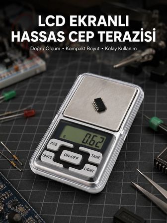Kapaklı Dijital Cep Terazisi Hassasiyet 300 Gr Yeni Nesil