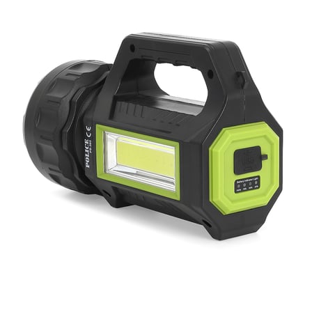 Police PS-385 Şarjlı Spot Fener 30W COB LED Solar Powerbank Özellikli