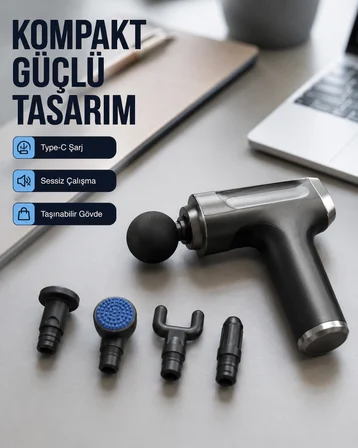 Kas Yorgunluğu Vücut Masaj Tabancası Yeni Nesil