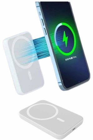 İOS Uyumlu Magsafe Kablosuz w Şarj Powerbank Magesafe